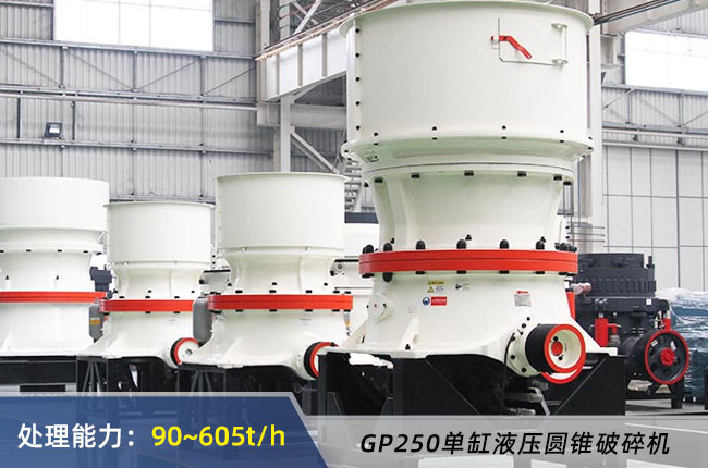 GP250單(dān)缸(gāng)圓錐破碎機