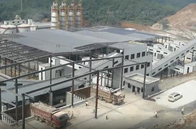 江瑞矿业年产700万吨砂石料加工生（shēng）产线（xiàn）