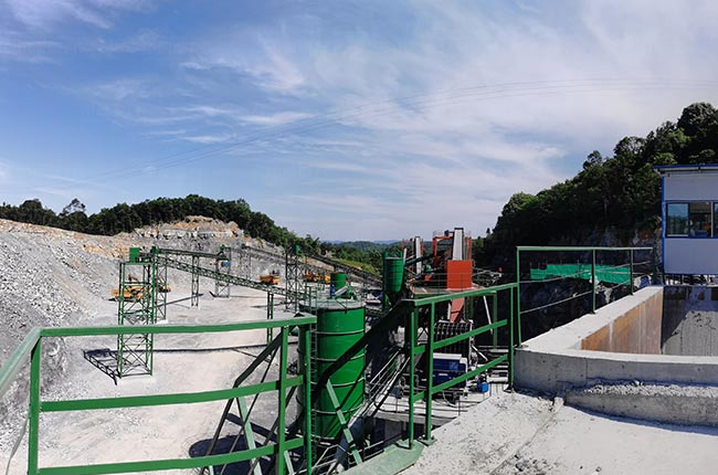湖北長陽年（nián）產300萬噸砂石礦山