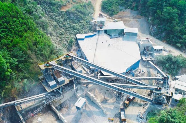 四川宜宾年产120万吨石灰岩破碎生产线