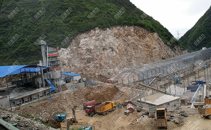 貴州六盤水立誌砂石公司時產800噸砂石生（shēng）產線展示圖（tú）