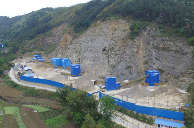 四川宜宾和顺建材时产600吨砂石骨料生产线（xiàn）