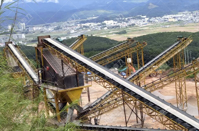 雲南臨滄市孟定鎮時產300噸石子生產線